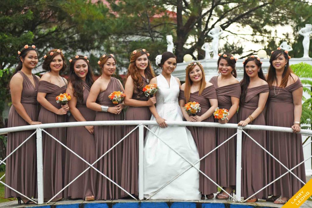 bridesmaid wedding church