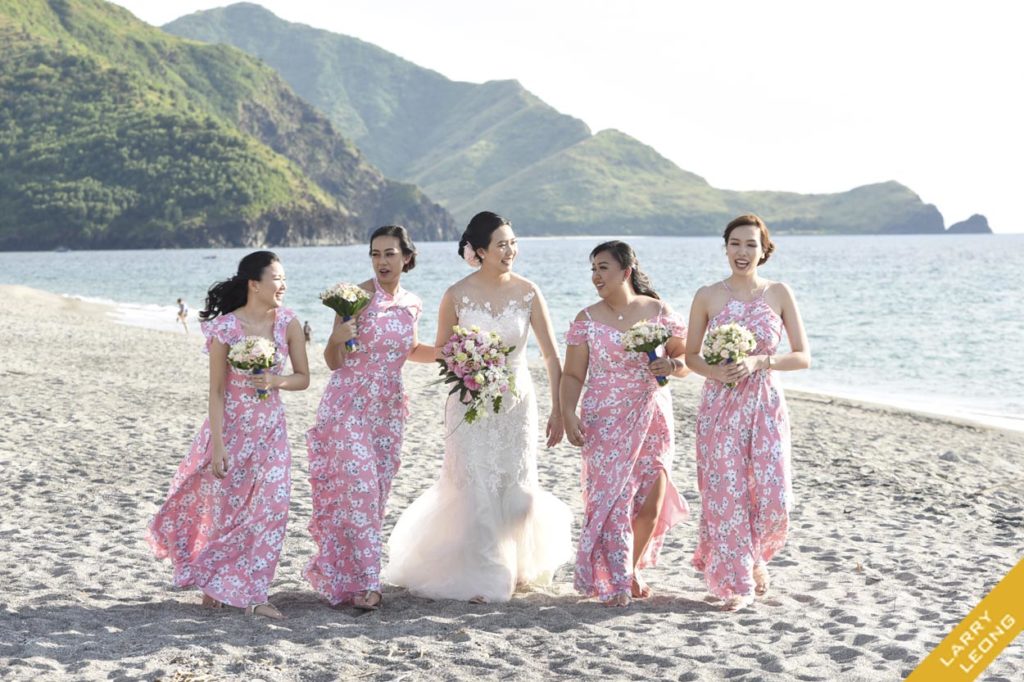 bridesmaid gown beach weddings philippines