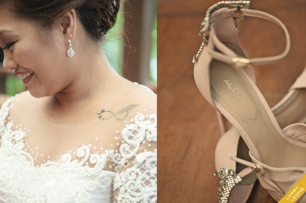 earrings wedding shoes