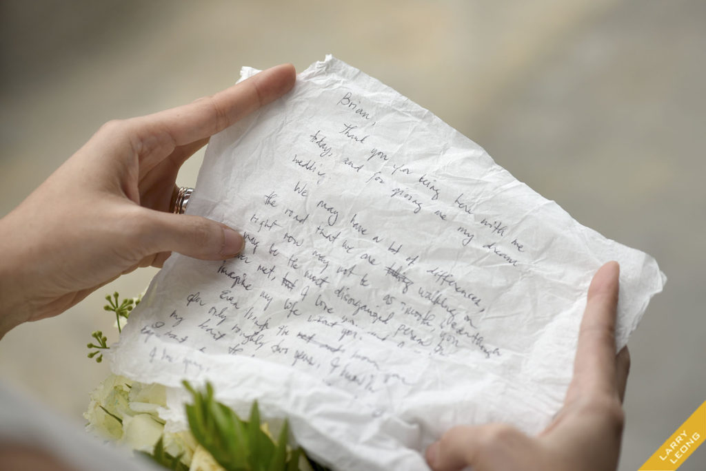 love letter marriage vow